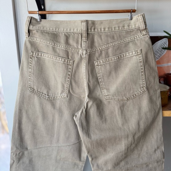 GAP Khaki Tan High Rise Seamed Barrel Pants Size 28 NEW - Picture 9 of 12